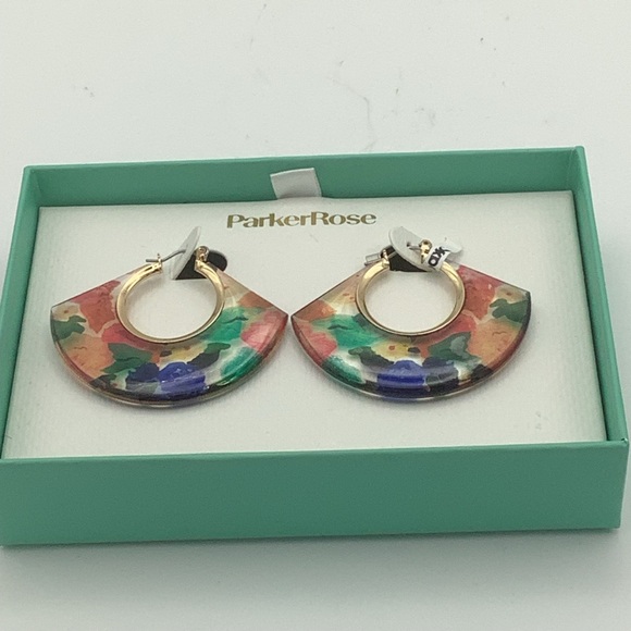 ParkerRose Multicolor Hoop Earrings - Picture 1 of 8
